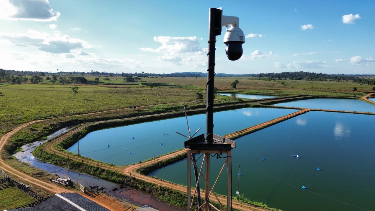 Piscicultura — Sistema Offgrid com Speed Dome — foto 3